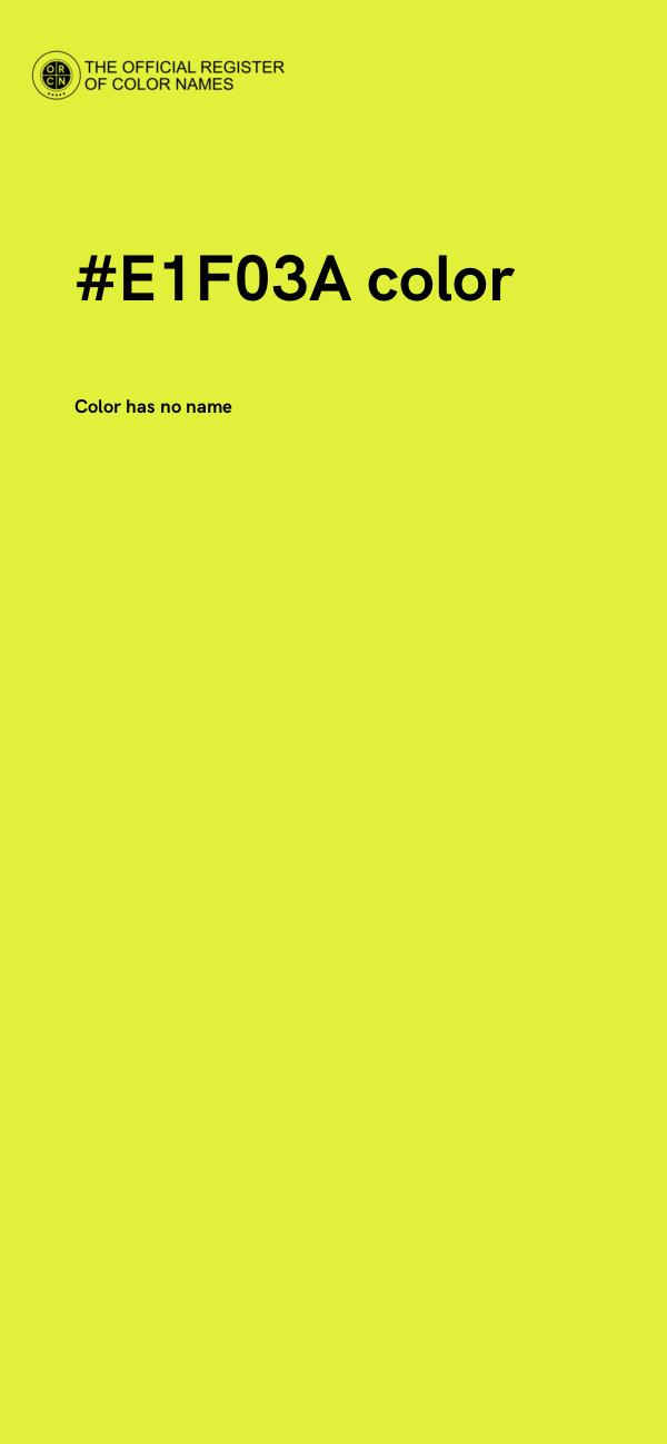 #E1F03A color image
