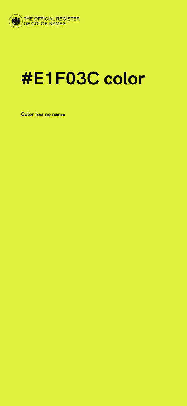 #E1F03C color image