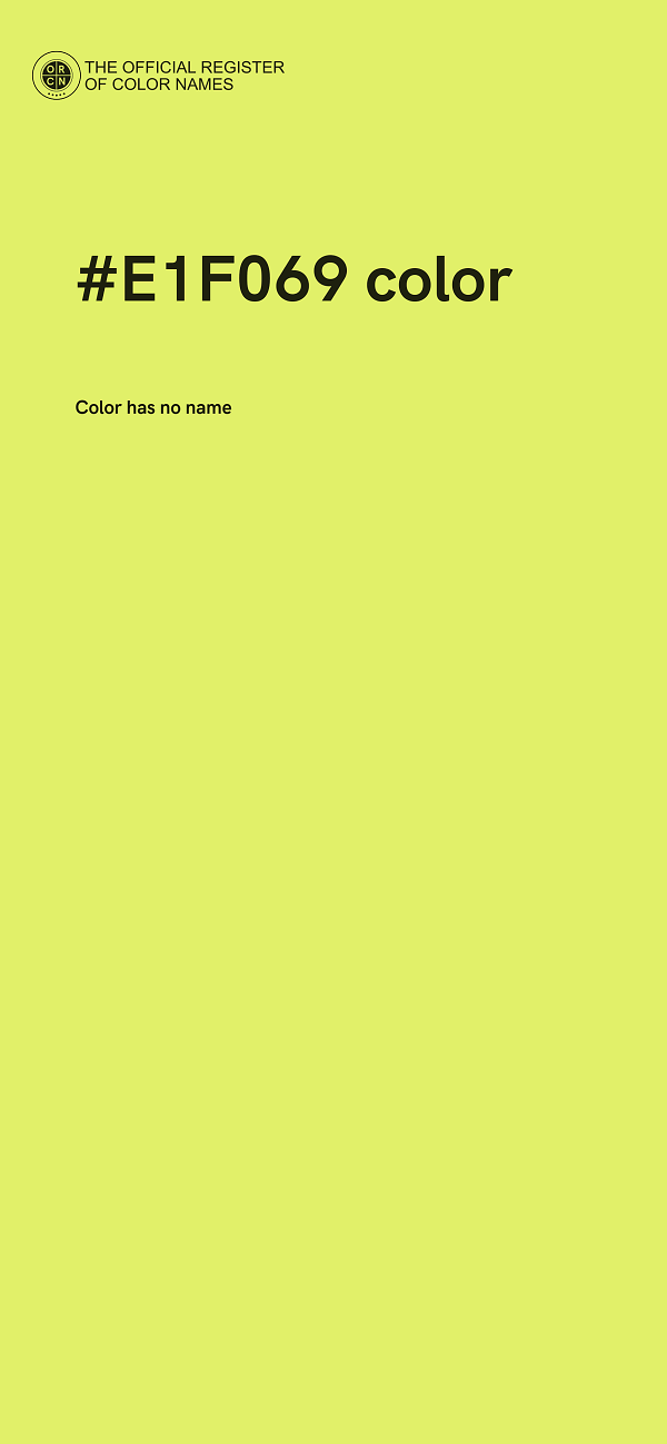 #E1F069 color image