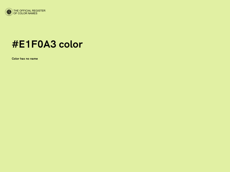#E1F0A3 color image