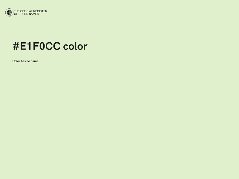 #E1F0CC color image