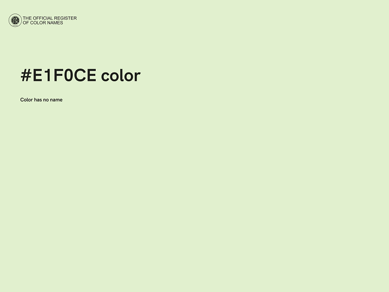 #E1F0CE color image