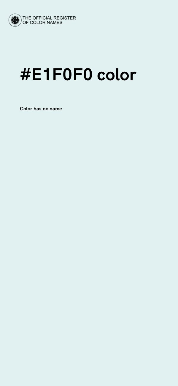 #E1F0F0 color image