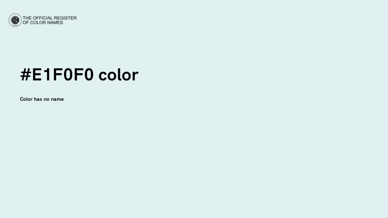#E1F0F0 color image