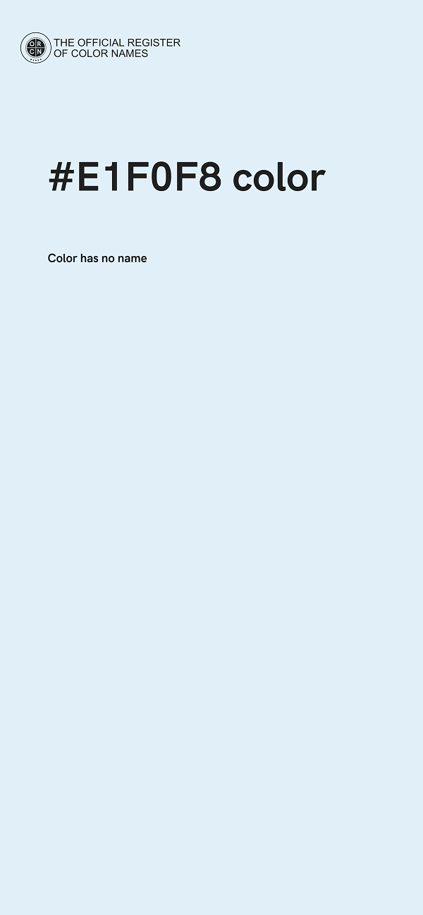 #E1F0F8 color image