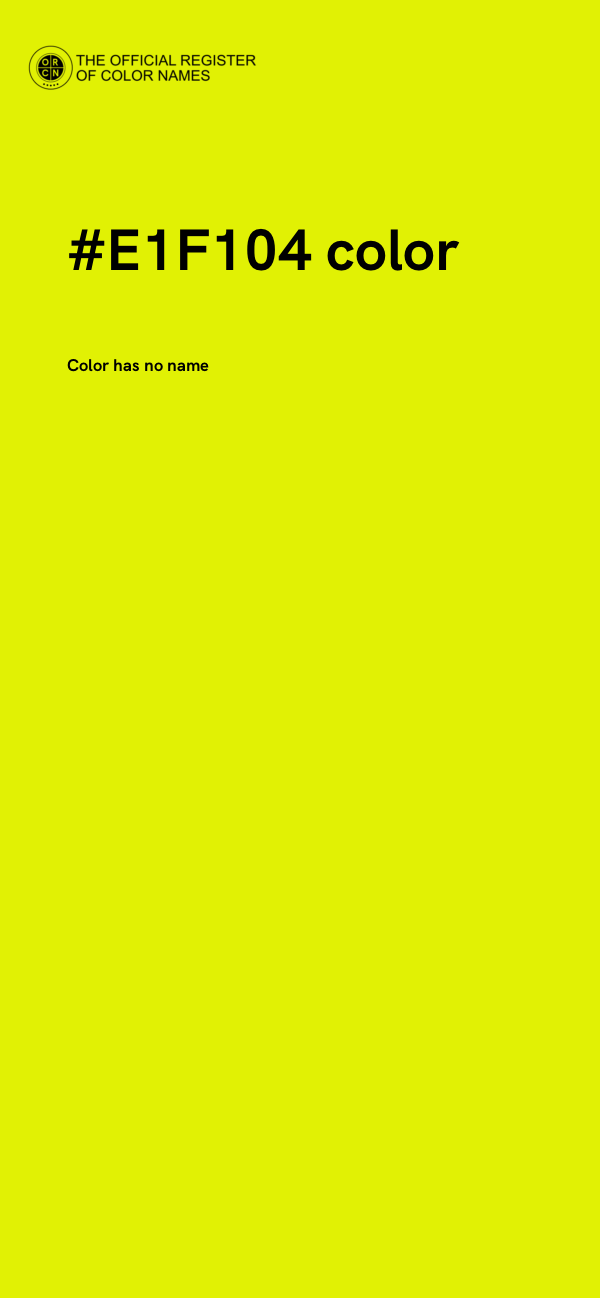 #E1F104 color image