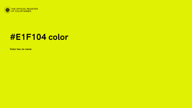 #E1F104 color image
