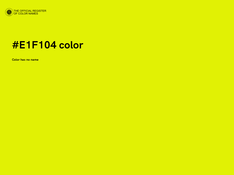 #E1F104 color image