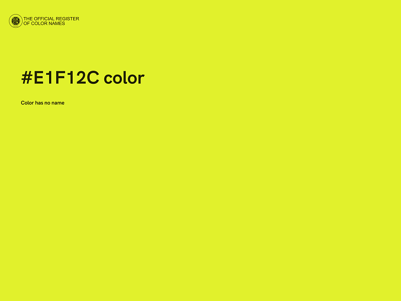 #E1F12C color image