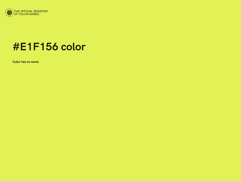 #E1F156 color image