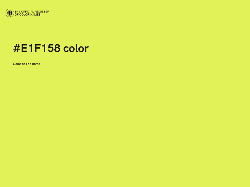 #E1F158 color image