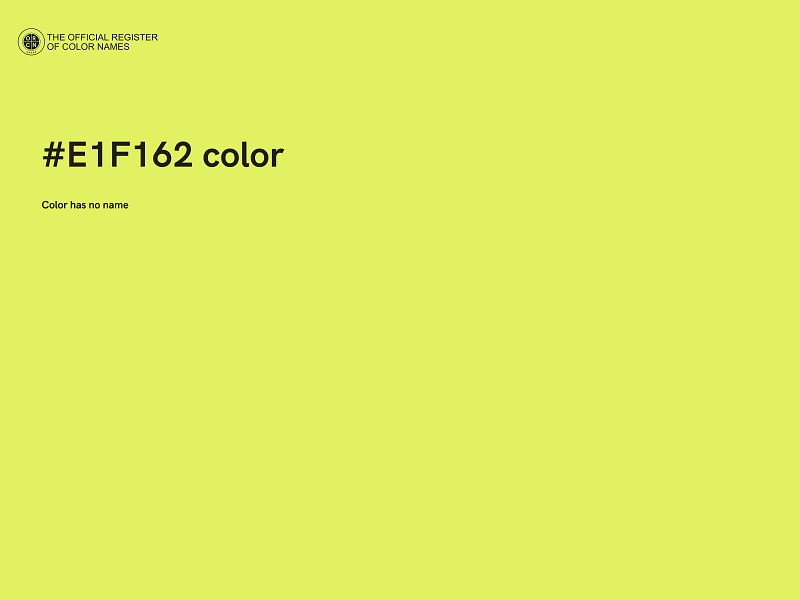 #E1F162 color image