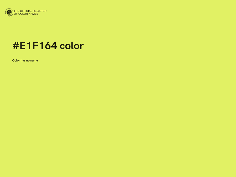 #E1F164 color image