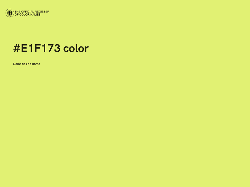 #E1F173 color image