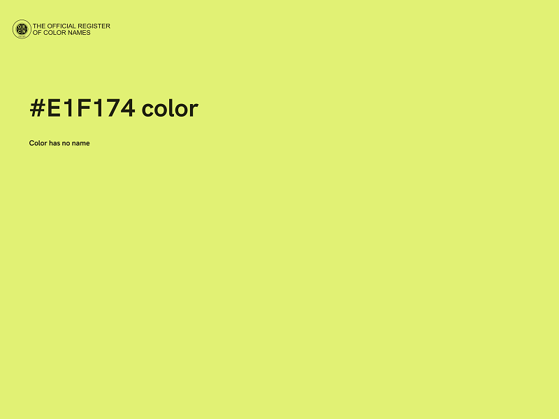 #E1F174 color image