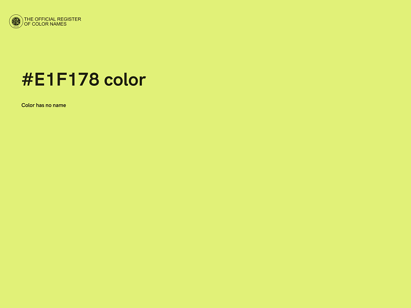 #E1F178 color image