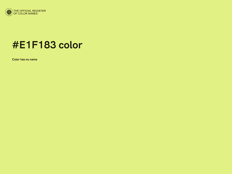 #E1F183 color image