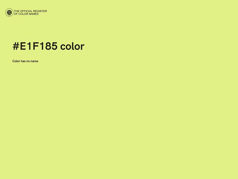 #E1F185 color image