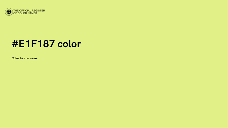 #E1F187 color image