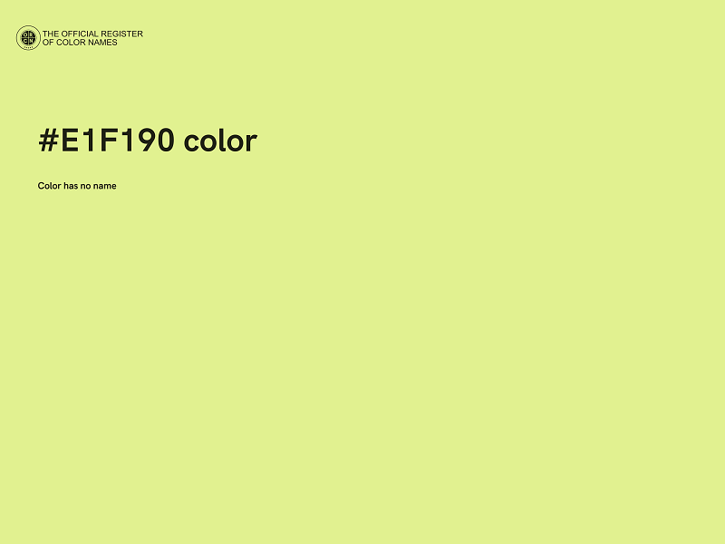 #E1F190 color image