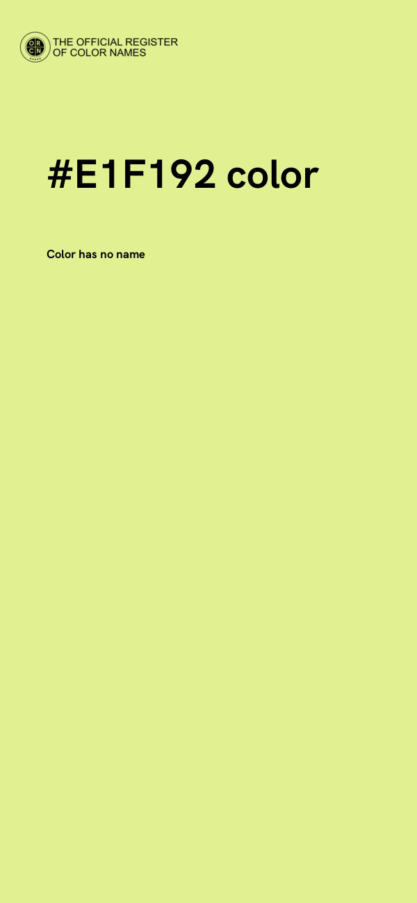 #E1F192 color image