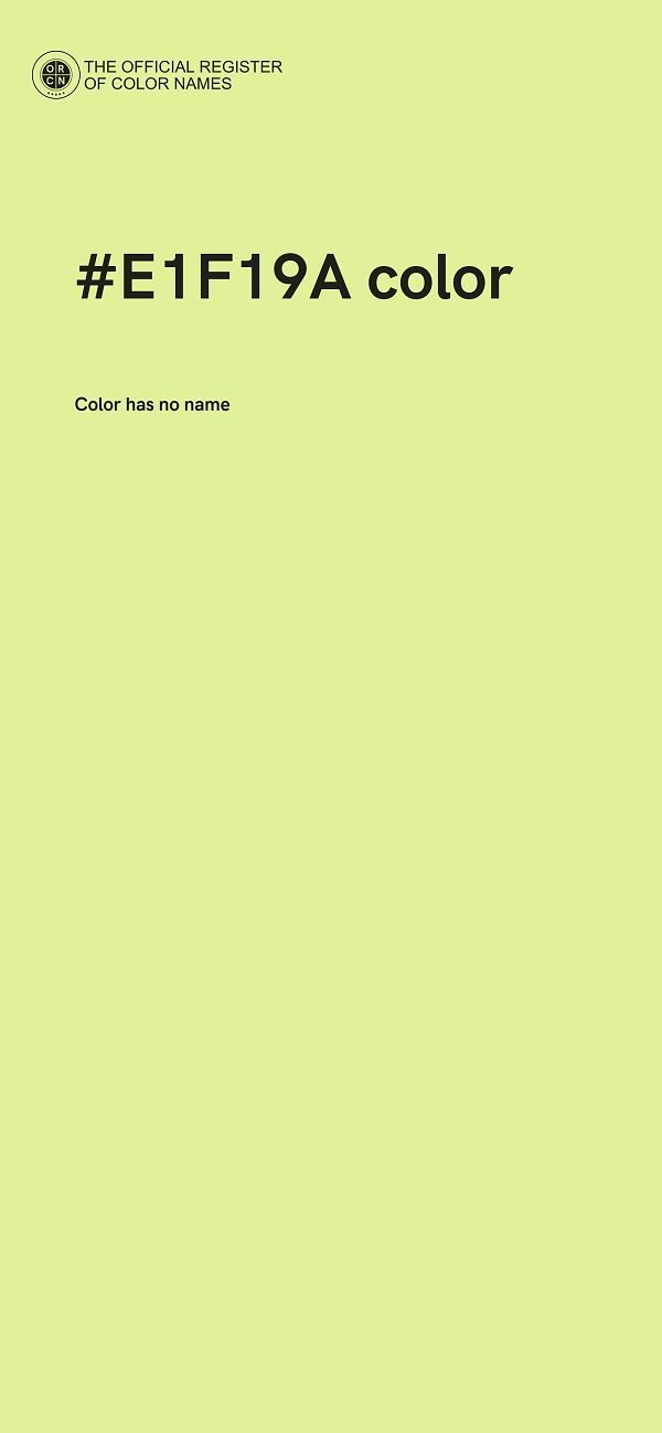 #E1F19A color image