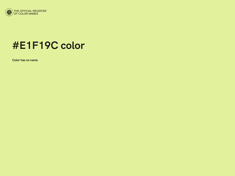 #E1F19C color image