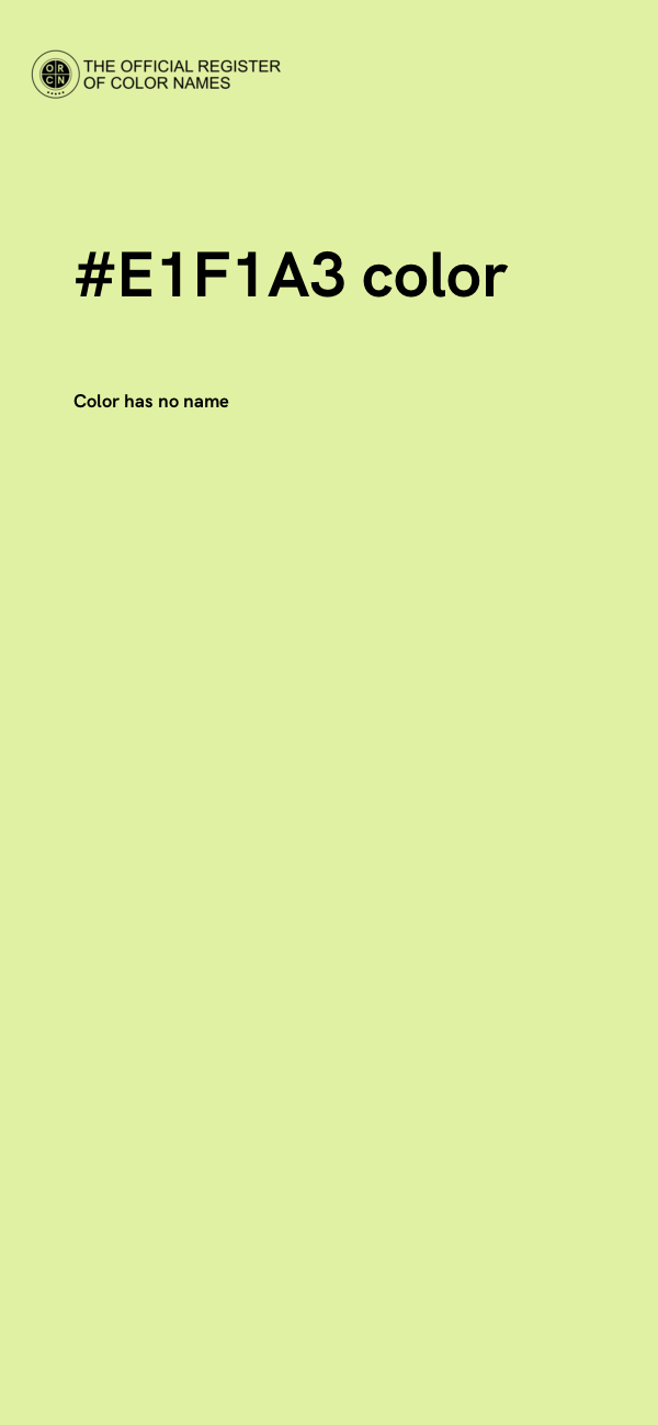 #E1F1A3 color image
