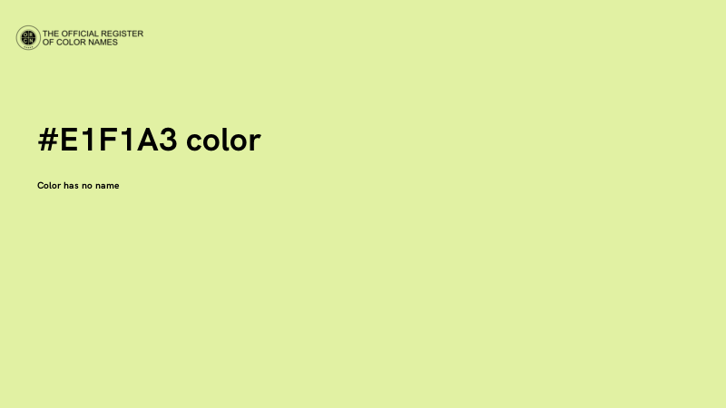 #E1F1A3 color image