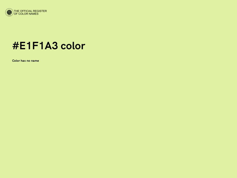 #E1F1A3 color image