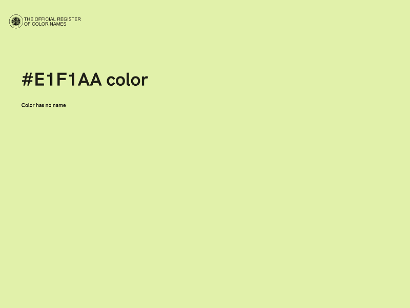 #E1F1AA color image