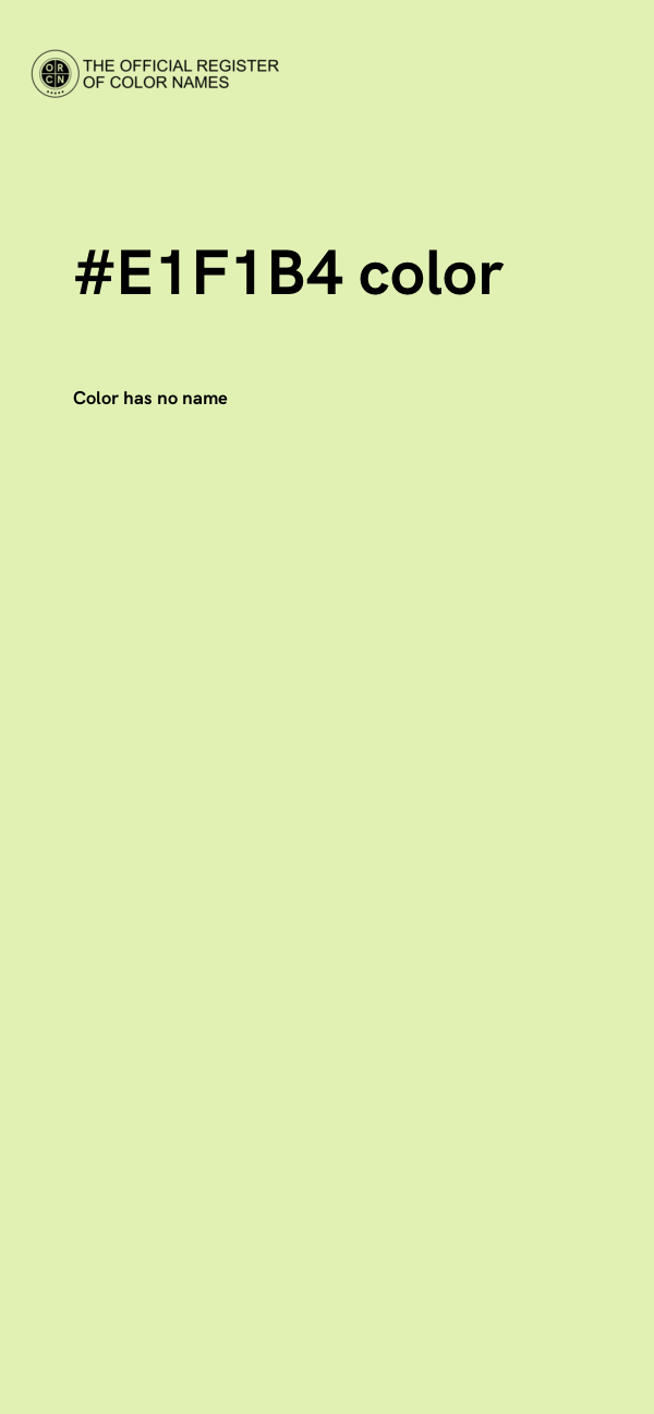 #E1F1B4 color image