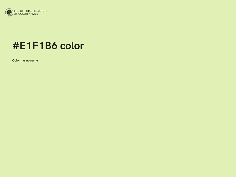 #E1F1B6 color image