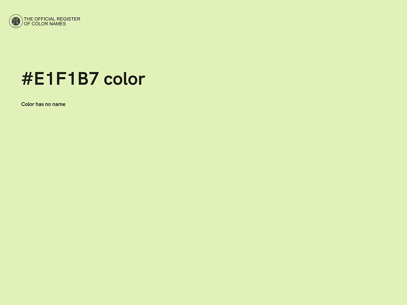 #E1F1B7 color image