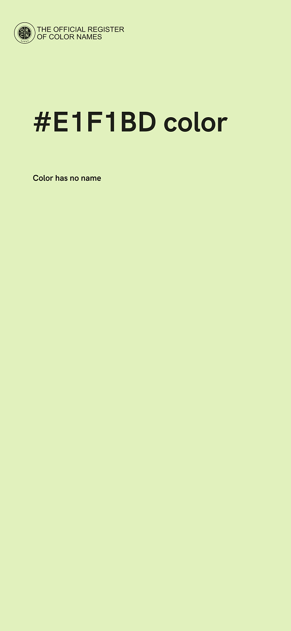#E1F1BD color image