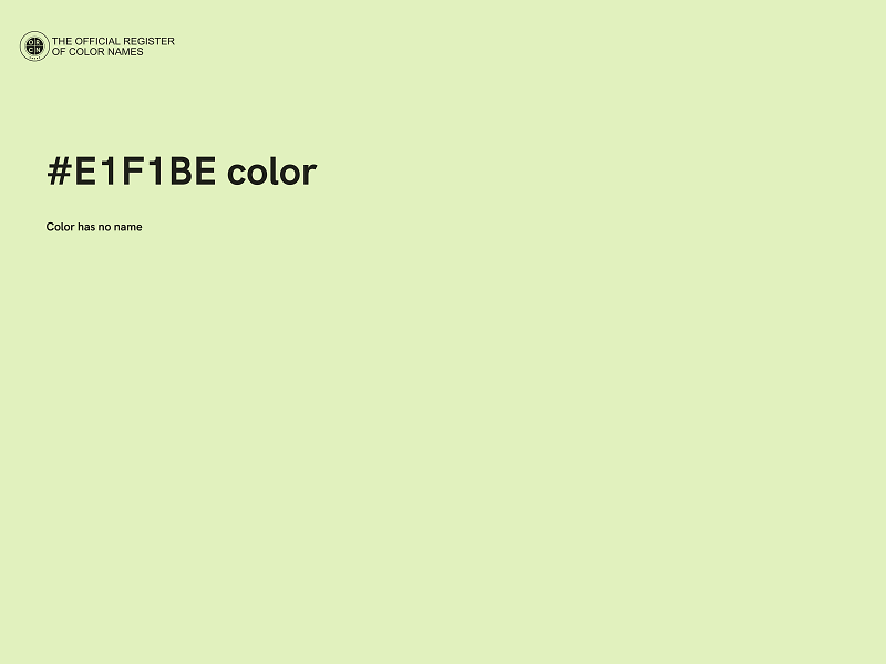 #E1F1BE color image