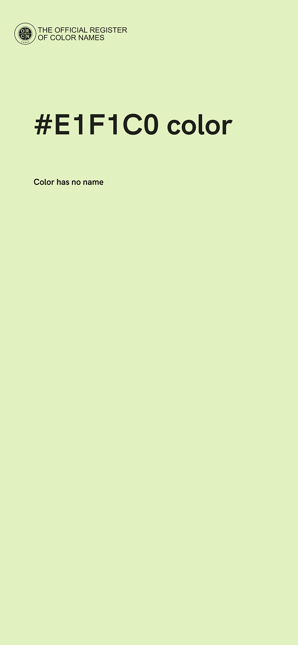#E1F1C0 color image