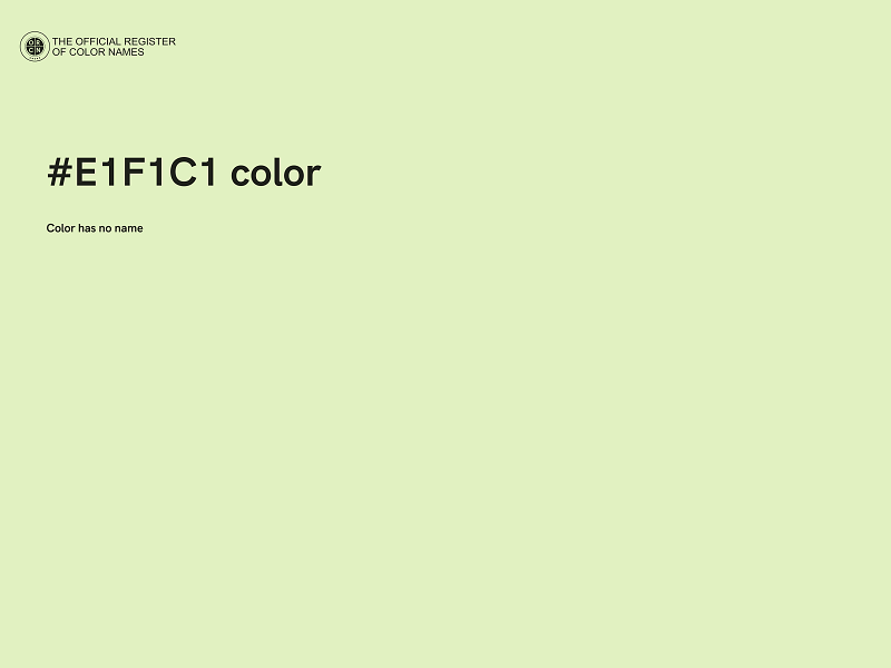 #E1F1C1 color image