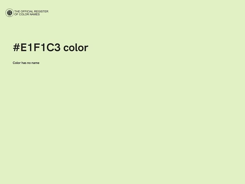 #E1F1C3 color image