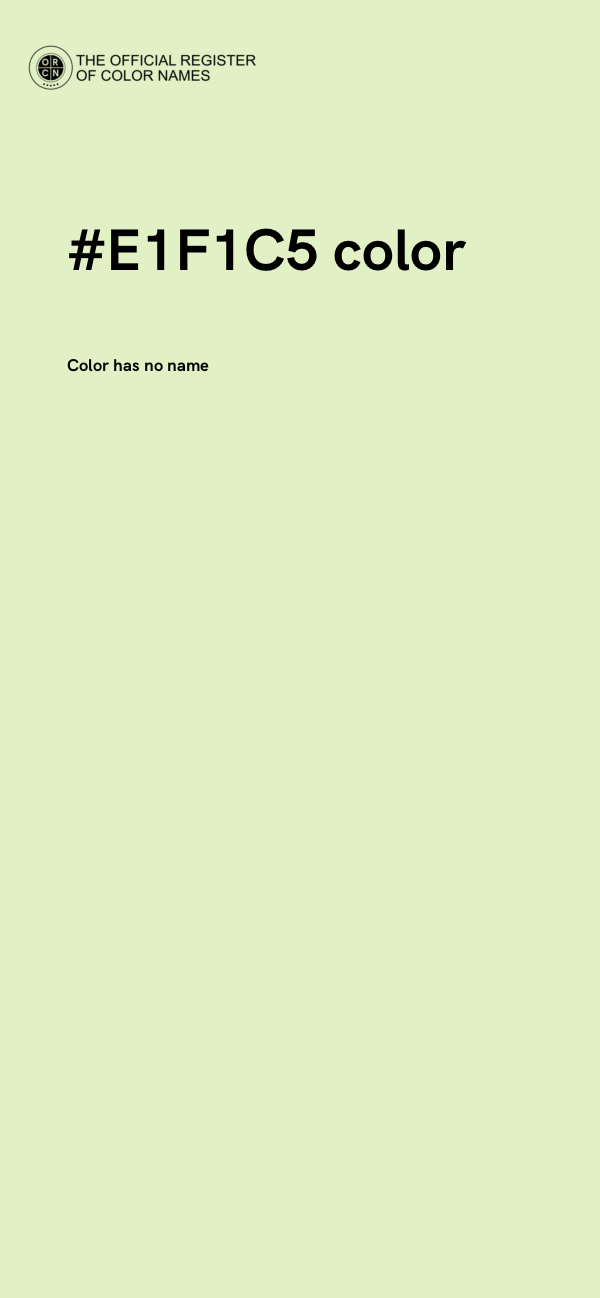 #E1F1C5 color image