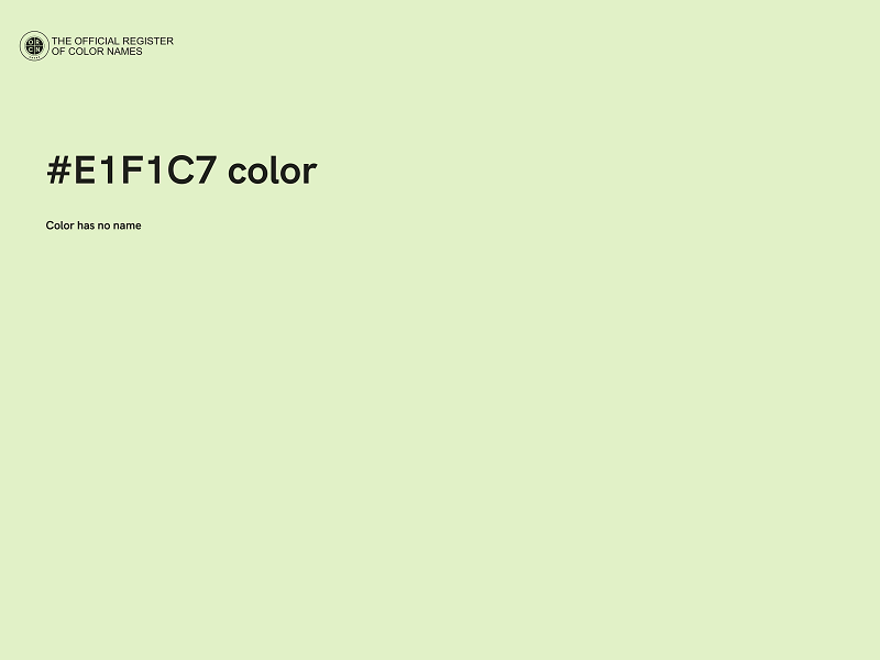 #E1F1C7 color image