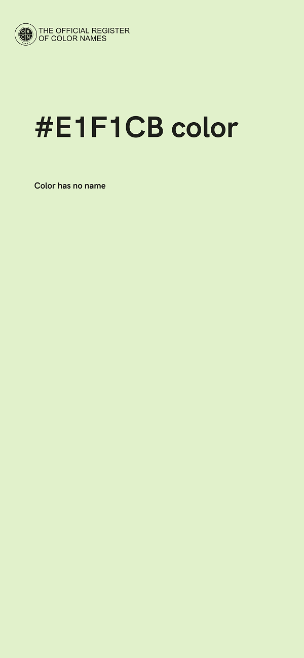 #E1F1CB color image