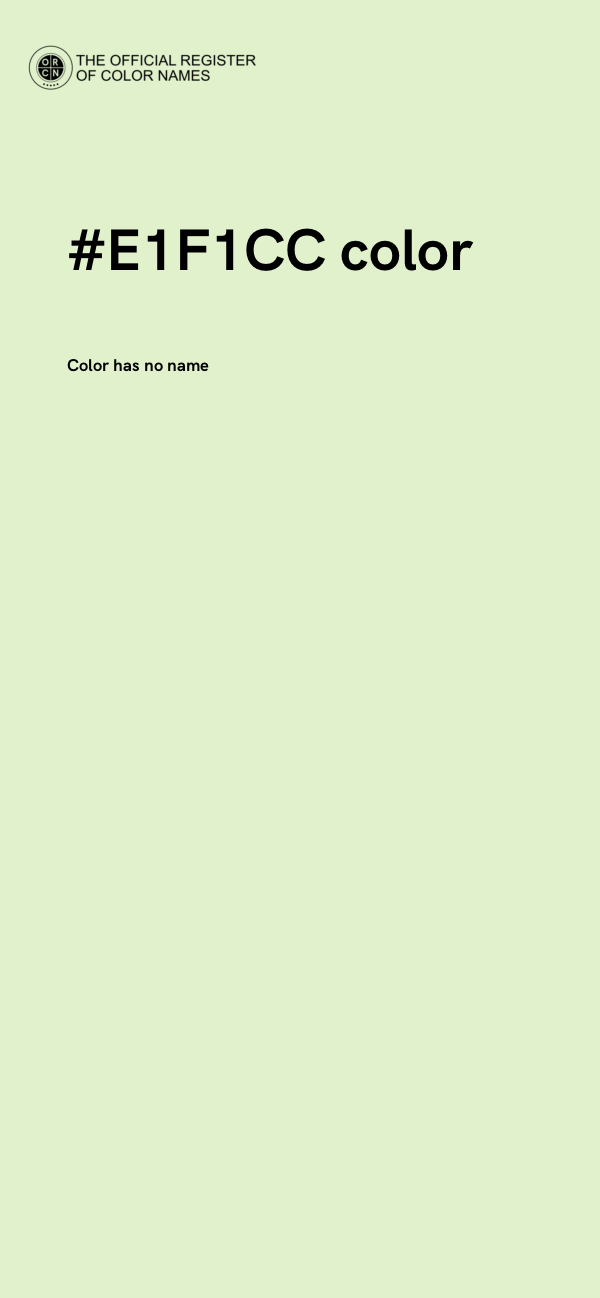 #E1F1CC color image