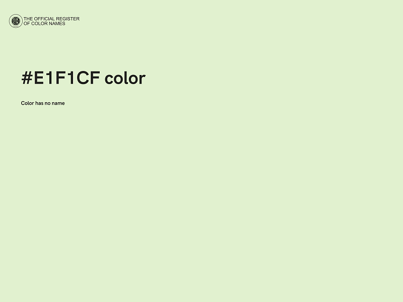 #E1F1CF color image