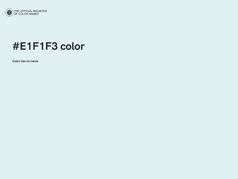 #E1F1F3 color image