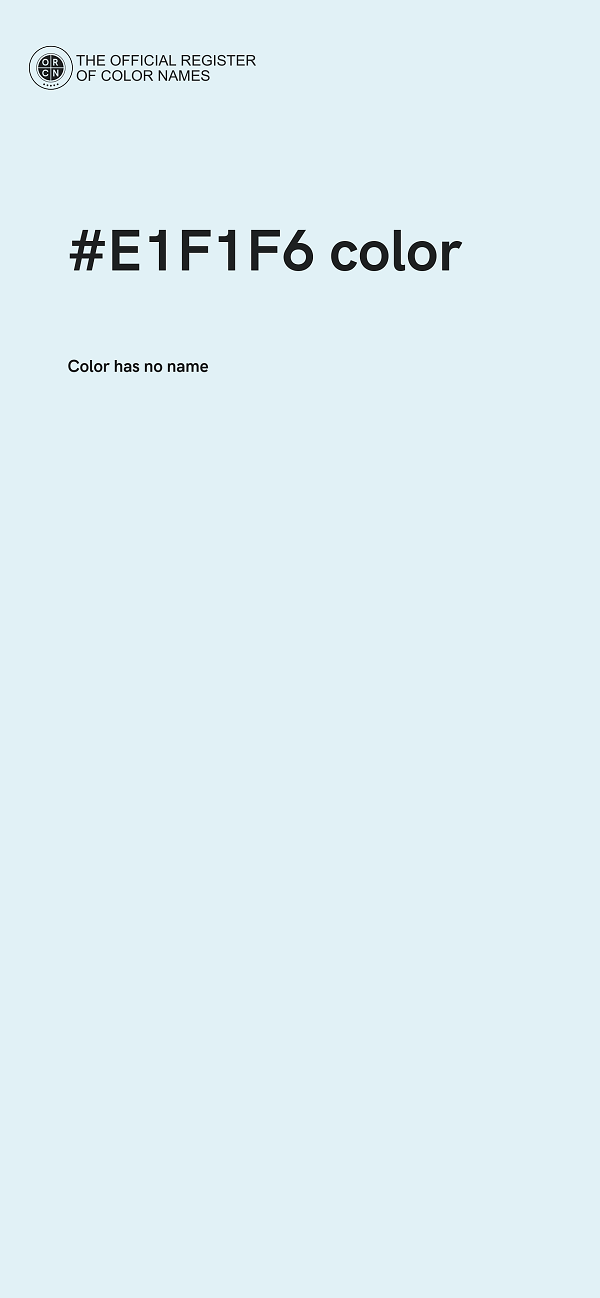 #E1F1F6 color image