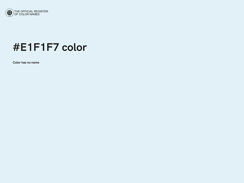 #E1F1F7 color image