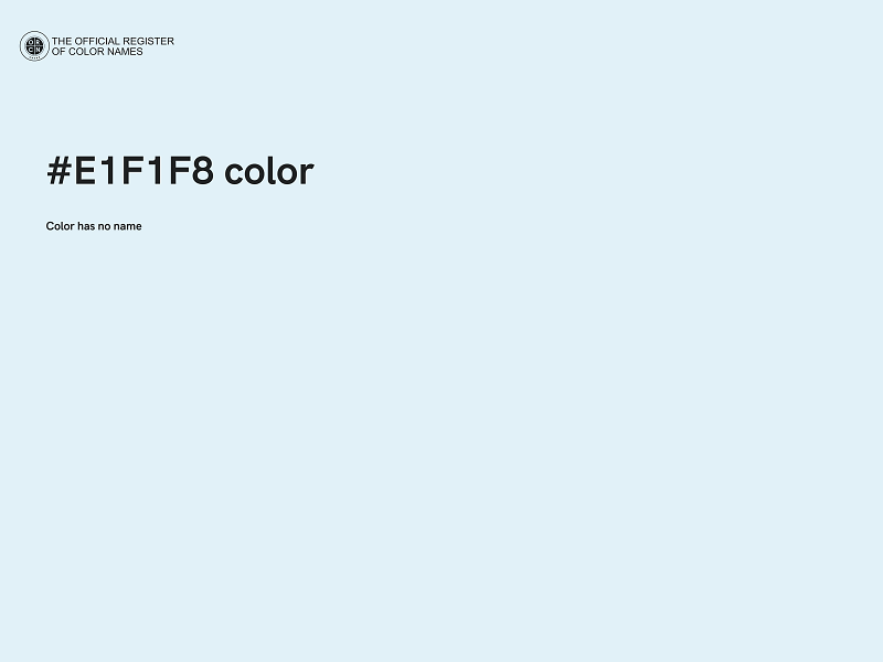 #E1F1F8 color image