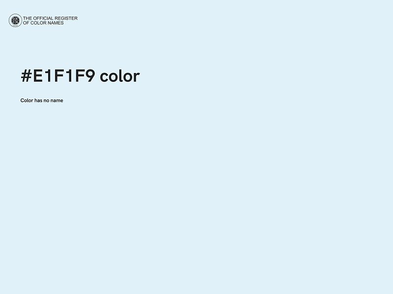#E1F1F9 color image
