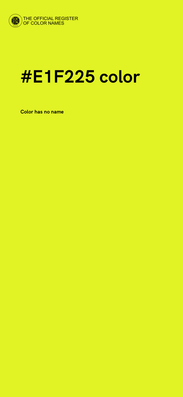 #E1F225 color image